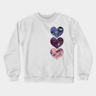 Triple Heart Eyes Crewneck Sweatshirt